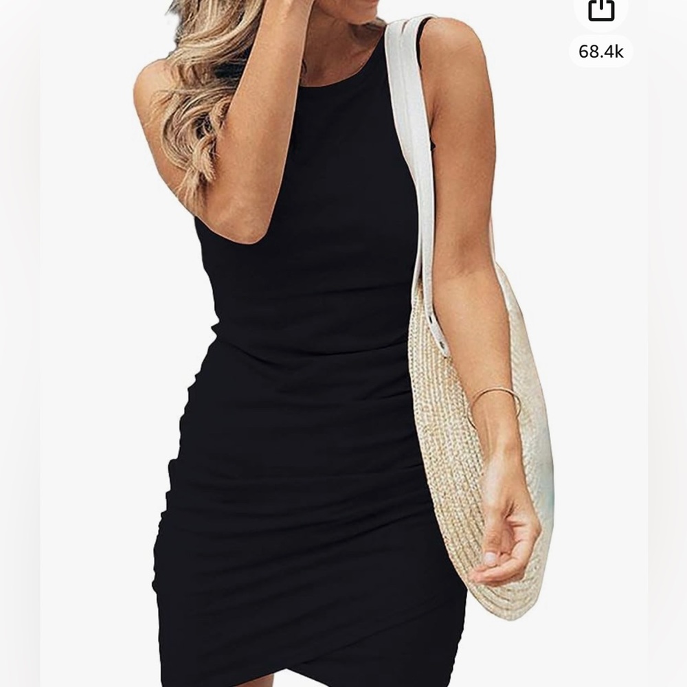 NWT. Black Tank Style Dress